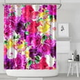 thumbnail image 2 of Waterproof Pioneer Shower Curtain 84x72 Inch Polyester Unique Colorful Floral Shower Curtain for Bathroom Hotel Home Decor with 12 Plastic Hooks, 2 of 5