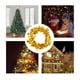 thumbnail image 4 of Guirnalda de luces LED de cobre con forma de estrella a pilas | 50 mini LED blanco cálido | Cable plateado flexible | Luces navideñas decorativas portátiles para coronas, bodas, cumpleaños y, 4 of 6