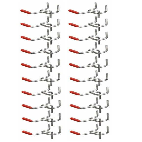 CIMAXIC 25pcs Practical Supermarket Shelf Rack Hook Exhibition Display Iron Hook,1.97"X1.18"X1.18"