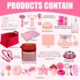 thumbnail image 4 of 50 Pcs Puppy Supplies Starter Kit for Small Dogs Puppy Essentials Includes Leash, Bowls, Teeth Brushes, Water Bottle, and More Accessories for Dogs Pet Day Welcome Gift(Pink), 4 of 7