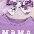 thumbnail image 6 of YunPes Baby Girls' Clothing Sets Short Sleeve Snap Button Crotch Crew Neck Love Heart Stretching Shorts Bow Knot Headband Sets, 6 of 9