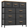 thumbnail image 2 of Moasis Modern 9-drawer Bedroom Dresser Storage Tower Medium Grey, 2 of 5