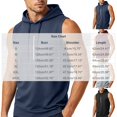 thumbnail image 4 of Stamzod Sleeveless Hoodies for Men Summer Casual Muscle Fit Hooded Sweat Shirt Oversized Workout Hoodie Gym Clothes for Men Gray XXL, 4 of 7