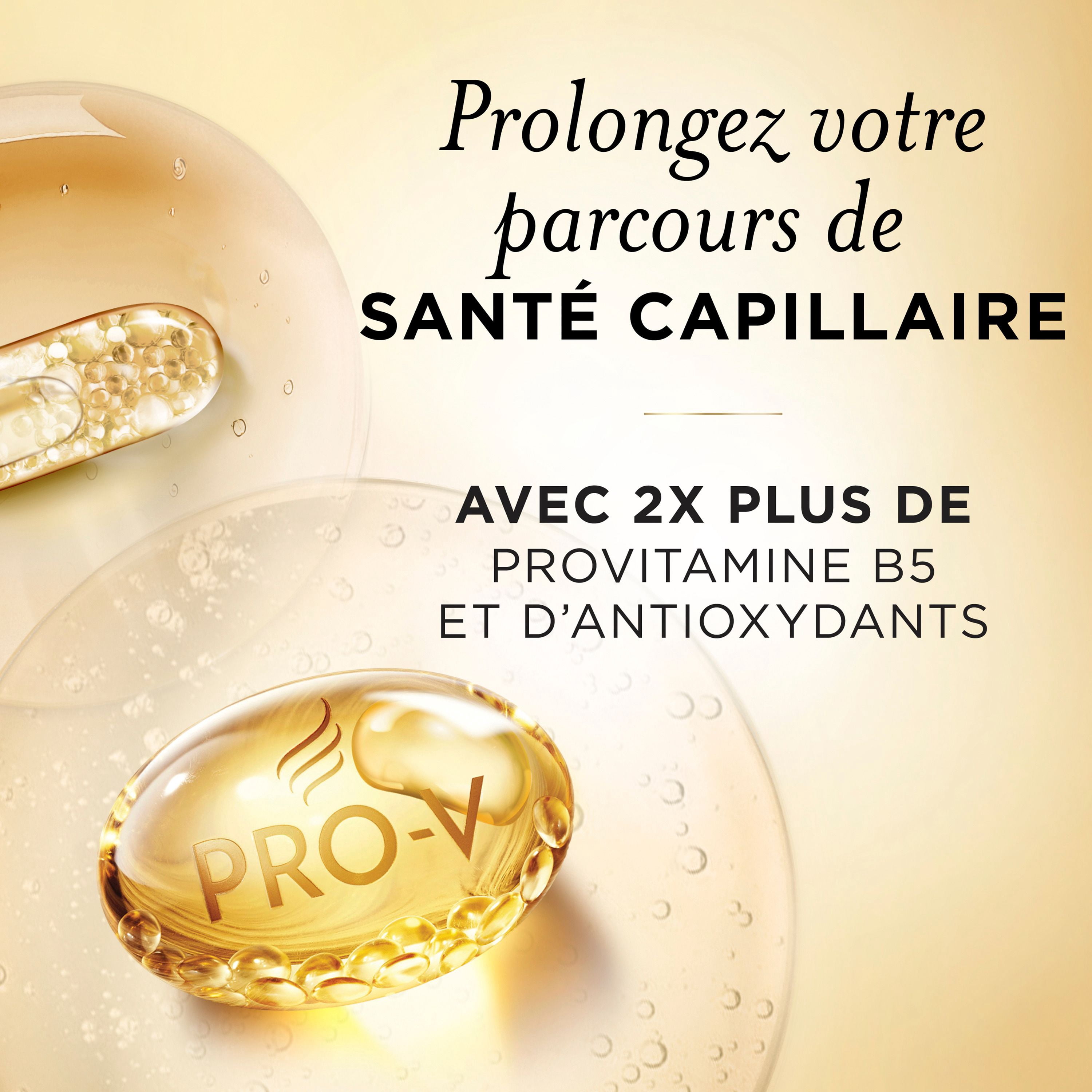 Fixatif à tenue ferme Pantene, niveau 4, formule riche en nutriments avec provitamine B5