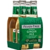 Fever‑Tree Premium Ginger Ale Carbonated Soft Drink, 4‑Pack, 200 mL Glass Bottles, 0% ABV