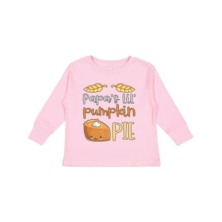 

Inktastic Papa s Lil Pumpkin Pie Cute Baby Thanksgiving Design Gift Toddler Boy or Toddler Girl Long Sleeve T-Shirt