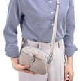 thumbnail image 5 of Bolso bandolera de piel auténtica para mujer, bolso pequeño de gran capacidad, bolso para teléfono móvil, mini bolso de hombro de piel de vaca, bolso cuadrado pequeño, 5 of 5
