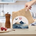 thumbnail image 2 of Yayeee Napkin Holder for Table Kitchen Paper Tissue Organization, Art Mountains, 2 of 8