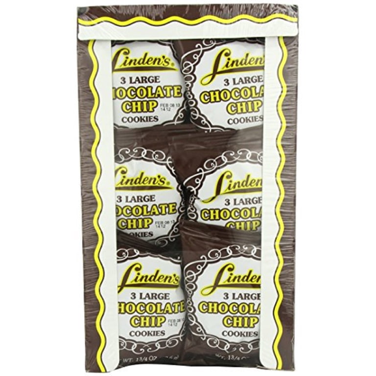 Linden's Chocolate Chip Cookies - 18 Packs of 3 Cookies - Walmart.com