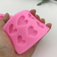 thumbnail image 2 of Zmeidao Silicone Heart Shaped Molds, Gummy Heart Molds, Heart Shape Mold for Baking Silicone Molds for Candy Chocolate Soap Jelly Cake Heart Ice Tray, 6 Cavity, 2 of 6