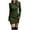Army Green, variant on FcBaudy Long Sleeve Round-Neck Mid-Calf Dress,Summer Dresses for Women,Womens Dresses Women Casual Sleeve Solid Waist Round Neck Knitting Hip Wrap Dresses Women Dress