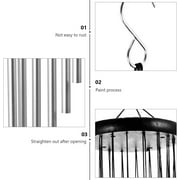BSHAPPLUS® 36 Silver Wind Chimes for Outside,Memorial Wind Chimes with 18 Aluminum Tubes and S Hook,Clearance Wind Chimes for Home Garden Hanging Decor