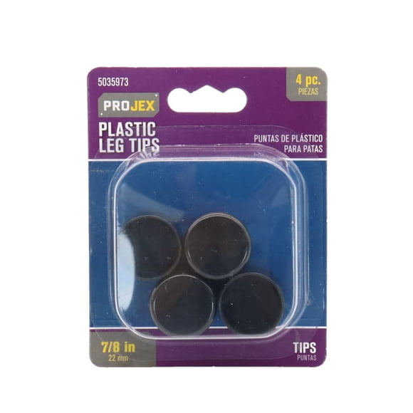 Protector de suelo para muebles PROJEX con puntas de plástico para patas, 2,2 cm, paquete de 4