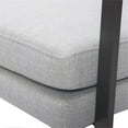 thumbnail image 6 of Tommy Hilfiger Russell Grey Metal Frame Accent Chair Light Grey, 6 of 15