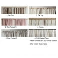 thumbnail image 3 of Dark Green Ruffle Curtains for Dining Rooms, Pure Linen Shabby Chic Trim, Privacy Sheer Drapes, Bedroom Canopy, Home Decorations, 3 of 5