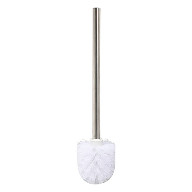 Fiudx Cepillo de Baño con Mango Ergonómico de Acero Inoxidable, Cabezal de Alta Densidad de 360 Grados, Área de Limpieza Engrosada, Herramienta de Higiene para El Baño, Esencial para El Hogar, Diseño