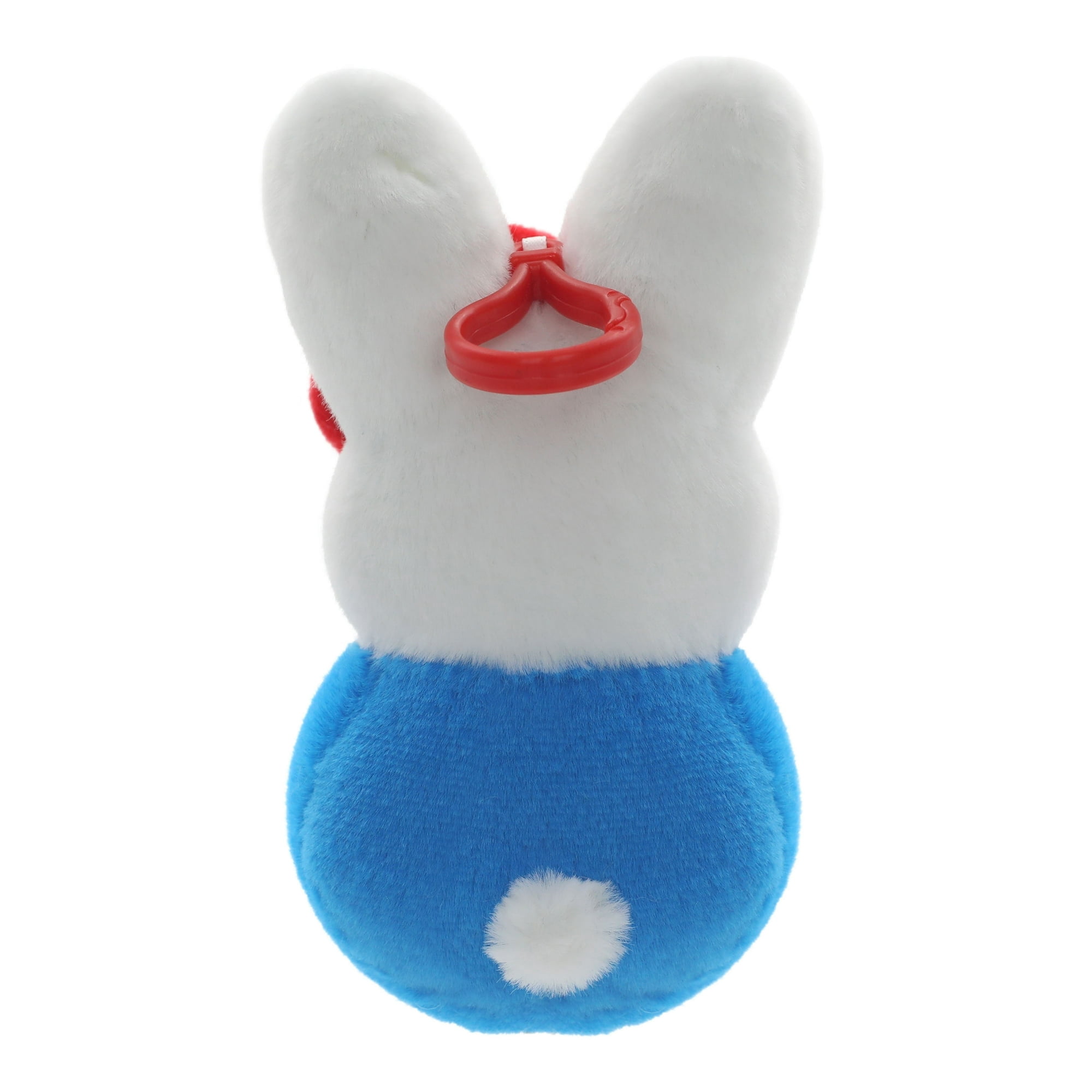 PEEPS x Sanrio Hello Kitty Backpack Clip Cute White & Blue Keychain Accessory