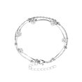 thumbnail image 1 of Funie Rhinestone Balls Double Layered Women Anklet Alloy Beads Adjustable Chain Anklet Foot Accessories, 1 of 8
