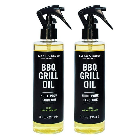 Caron & Doucet - BBQ Grill Cleaner Oil | Plant-Based & Vegan | Best for Cleaning Barbeque Grills & Grates | Use with Wooden Scrapers, Brushes, A