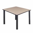 thumbnail image 2 of Kee 42" Square Breakroom Table- Beige/ Black, 2 of 7