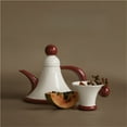 thumbnail image 6 of Ceramic Teapot with Cups Set Porcelain Tea Set Tea Lovers Gift Tea Kettle Kung Fu Tea Pot Set, 6 of 7