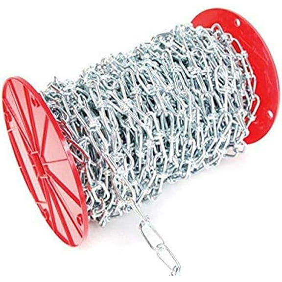 Koch 738926 Double Loop Chain, Trade Size 2/0 by 175 Feet, Zinc Plated$$Tools