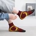 thumbnail image 5 of Goofa 2025 New Year 4 Pattern Non Slip Socks with Grips for Elderly, Crew Socks Yoga Hospital Socks Cushioned Sole Gripper Socks for Men Women, 5 of 5