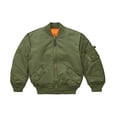 thumbnail image 2 of ALPHA INDUSTRIES Boys' Big Little MA-1 Bomber Jacket, Sage, YM 10/12, 2 of 2