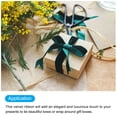 thumbnail image 4 of Uxcell Velvet Ribbon Gift Wrapping 200 Yard x 1/8 Inch Dark green Single Face Velvet Ribbon Roll for DIY Bouquets, 4 of 5