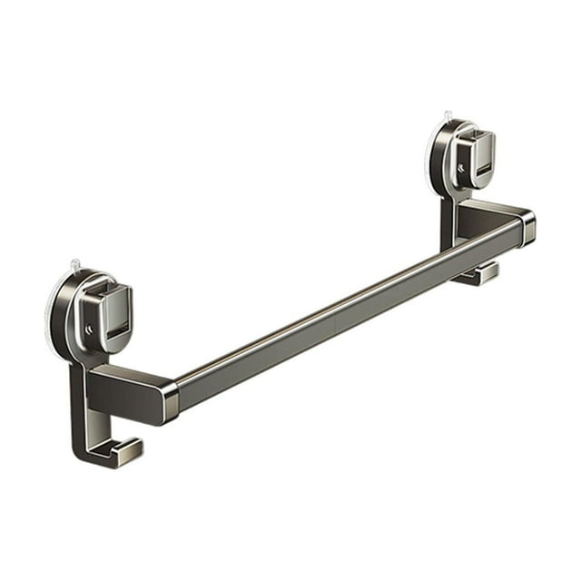 Towels for Bathroom Suction Cup Towel Bar Bathroom Kitchen Singlebar Rack No-Drill Suction Cup Mount for Bathroom Balcony Storage Bathroom Towel Rack with Shelf