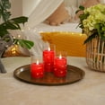 thumbnail image 6 of Homemory Flickering Flameless Candles with String Lights, Christmas Battery Operated Candles, Embedded String Lights LED Candles, Unbreakable Plexiglass Candles with Remote, Set of 3, Red, 6 of 7