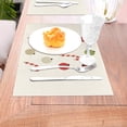 thumbnail image 5 of XMXT 1 Pcs Woven Placemats, Flat Santa Stick Pattern Stain Resistant Anti-Skid Placemat for Kitchen Table, 12 x 18 inches, 5 of 6