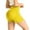 Yellow, variant on Women's Seamless High-Waist Yoga Shorts – 3-Inch Inseam Peach Butt-Lifting Breathable Fitness Shorts for Running, Gym & Hot Yoga,Black L
