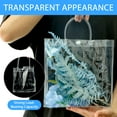 thumbnail image 6 of NUAHRHY 20PCS Clear Gift Bags Transparent Present Bags with Handle and Button Small/Medium PVC Gift Wrap Tote Bags Waterproof Party Favor Bags Candy Packaging Bags for Birthday, 6 of 8