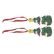 thumbnail image 4 of 2pcs Christmas Tree Pendant Resin Carved Hand Painted Decorative Christmas Hanging Ornament For Home 22 W245, 4 of 5