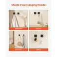 thumbnail image 6 of KFFKFF Adhesive Hooks, 4 Pack Self-Stick Towel and Coat Hangers, Durable Wall Hooks Hold Up to 15 lbs, Stainless Steel Sticky Hooks for Bathroom, Kitchen, Towels, Coats, and Keys (Matte Black), 6 of 9