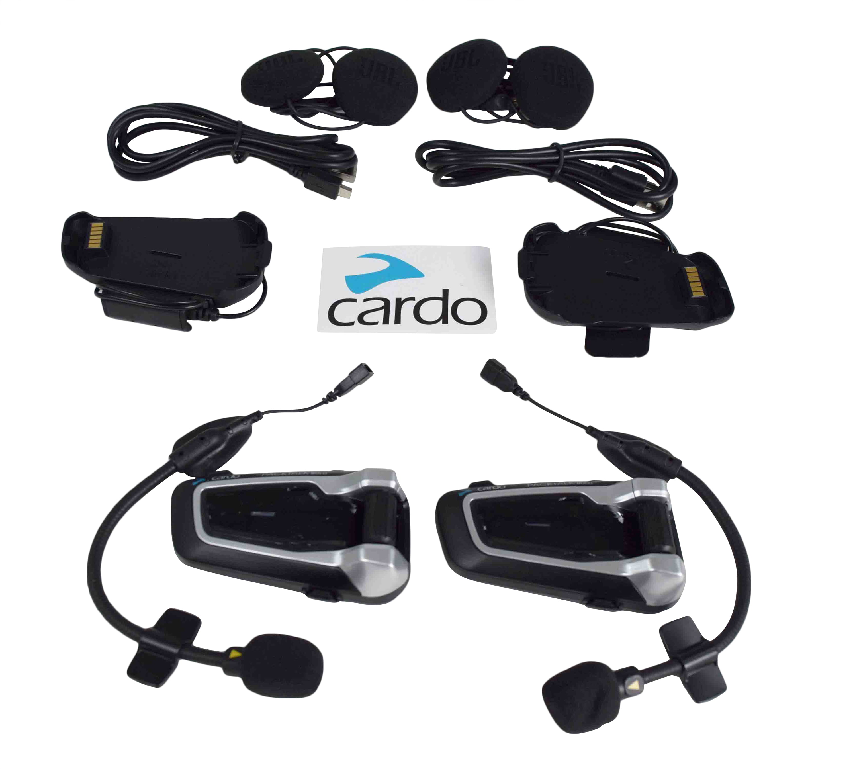 Packtalk Slim JBL Cardo Packtalk Slim Bluetooth Motorcycle Helmet Communication Headset JBL Audio with Cardo Decal Sticker
