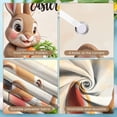 thumbnail image 4 of Bunny Theme Happy Easter Banner Carrot Easter Display Pastel Color Cute Style Easter Backdrop for Easter Party Spring Celebration Photo Shoot, 4 of 9