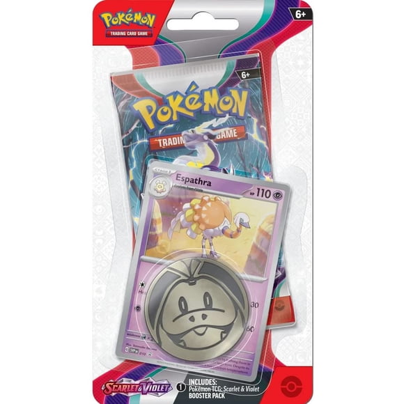 Pokémon TCG Escarlata y Púrpura Blíster Checklane Espathra