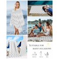 thumbnail image 5 of Boho Gray Beach Towels Oversized Super Absorbent, White Chevron Stripes Abstract Geometric Lightweight Bath Towel Quick Dry Sets For Bathroom/Pool/Rv Camping/Beach Play/Gym Room/Picnic 30"x60", 5 of 8