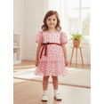 thumbnail image 4 of BemeyourBBs Toddler Baby Girls Heart Tulle Tutu Dress Bubble Sleeve Valentines Day Dress Outfit Spring Summer Clothes, 4 of 9