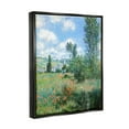 thumbnail image 3 of Stupell Industries Classic Field Flowers Rural Impressionist Painting Painting Jet Black Floating Framed Canvas Print Wall Art, Design by Lettered and Lined, 3 of 5