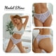 thumbnail image 4 of Tangas de encaje sexys para mujer, bragas de Color sólido, ropa interior de perspectiva Floral, lencería íntima suave y transpirable, 4 of 5