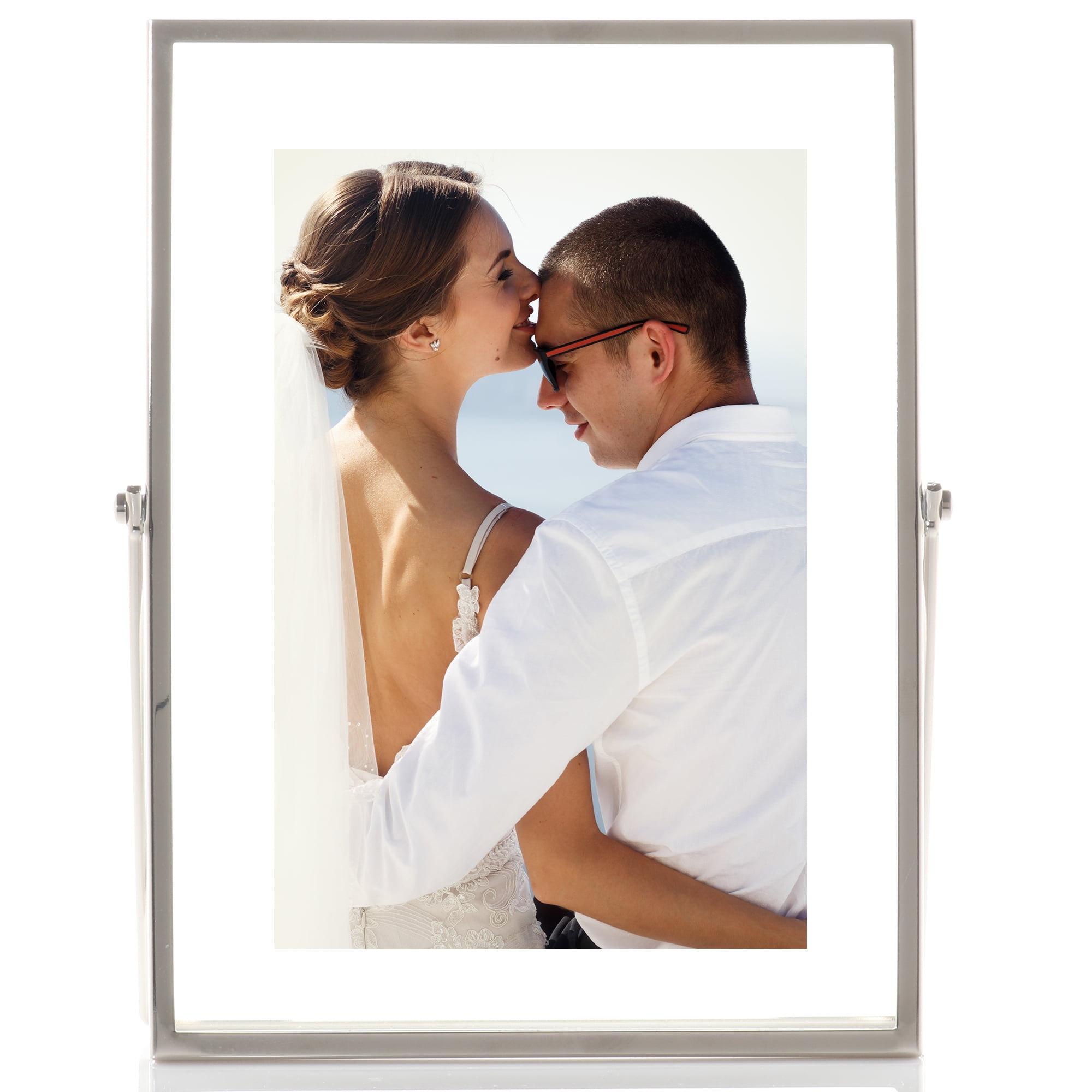 Floating 4 x 6 Photo Frame with Easel, 6 x 8 Inches, Mardel