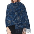 thumbnail image 5 of Shawl Wraps for Women - golden star blue starry sky Oversized Fall Winter Fashion Blanket Scarf for Women, 5 of 6