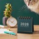 thumbnail image 4 of 2026 Small Desk Calendar Vintage Mini Small Calendar Desktop Ornament Student Portable Coil Calendar Planner, 4 of 5
