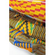 African Kente Print Djembe Bag - Backpack style case fits 12.5 x 22 djembe drums - Zip top opening