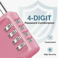 thumbnail image 2 of Combination Lock Waterproof Locker Lock for Gym Lockers, Toolboxes, Gates, Fences, Storage, Sports Locker, Cabinets (Pink Rose), 2 of 2