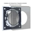 thumbnail image 3 of ruzhgo Light Switch Lightweight Tempered Glass Switches Panel Washable Reusable Circular Ring LED Lights Push Button Control Board Crystal Point LED Type 1 Apertures LED Type 1, 3 of 6
