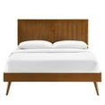 thumbnail image 5 of Modway Alana Queen Modern Wood Platform Bed with Splayed Legs in Walnut, 5 of 10